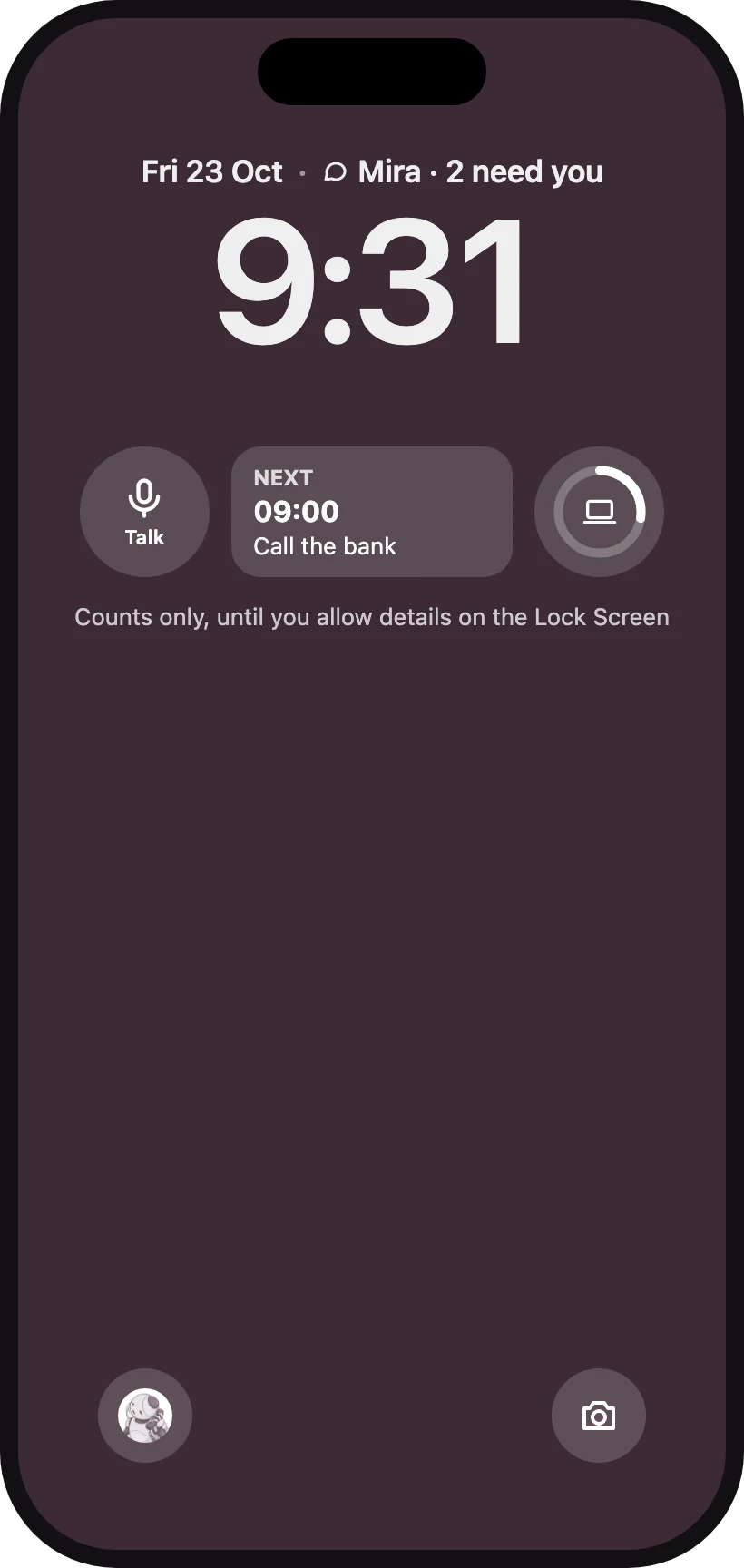 Widgets on the Lock Screen